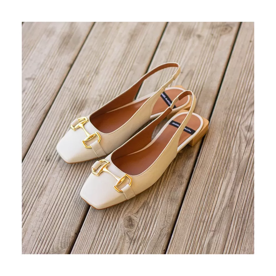Ballerinas<Ángel Alarcón Michelle - Slingback Flat Shoe With Metallic Ornament