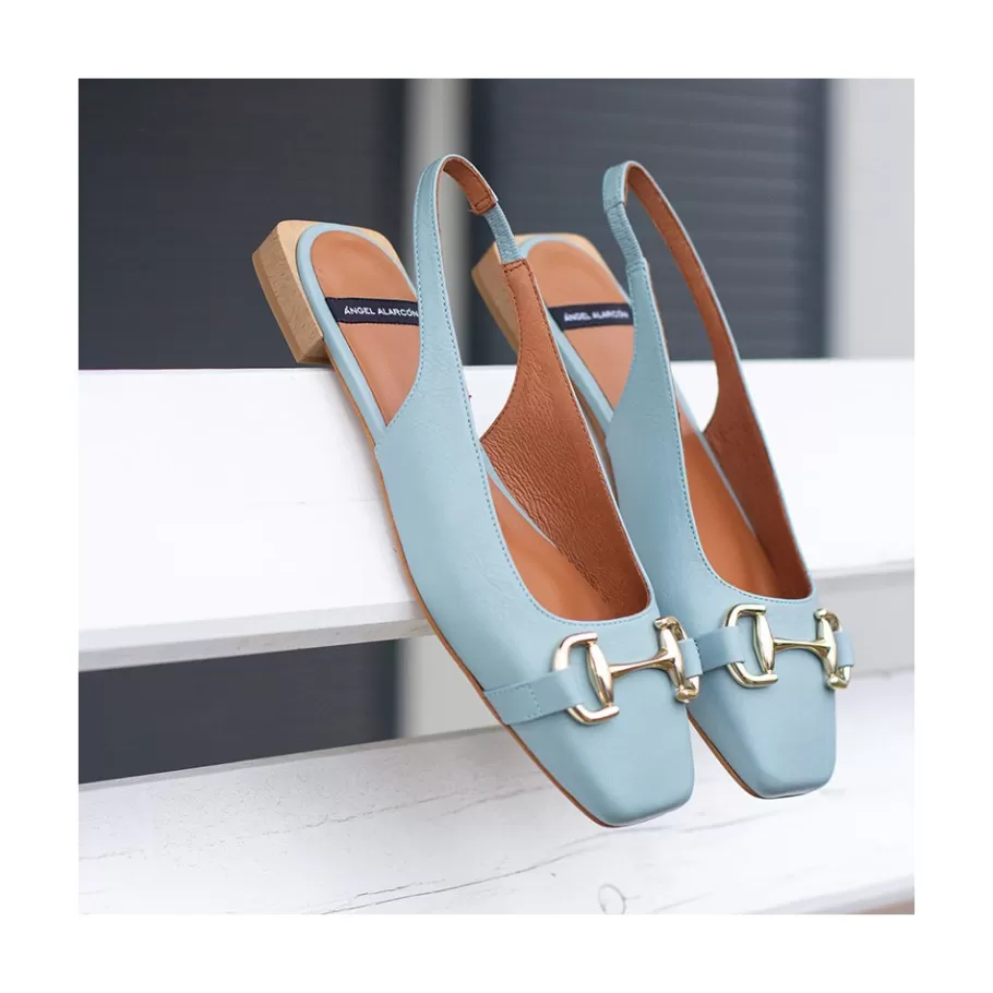 Ballerinas<Ángel Alarcón Michelle - Slingback Flat Shoe With Metallic Ornament
