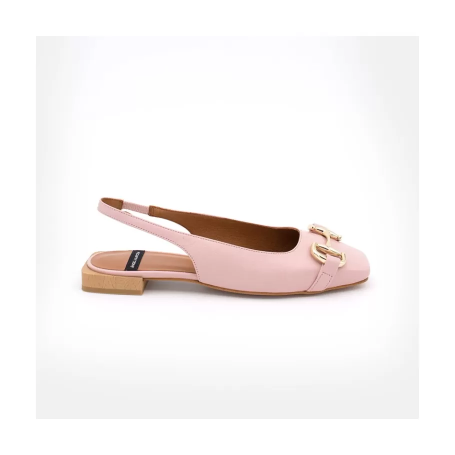 Ballerinas<Ángel Alarcón Michelle - Slingback Flat Shoe With Metallic Ornament