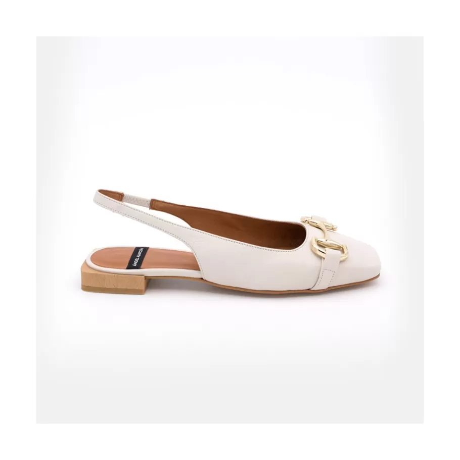 Ballerinas<Ángel Alarcón Michelle - Slingback Flat Shoe With Metallic Ornament