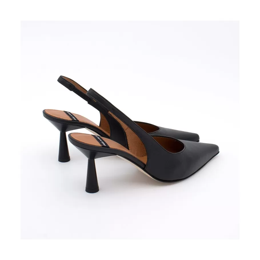 Heeled Shoes<Ángel Alarcón Monicamin - Leather High Heel Slingback Stilleto