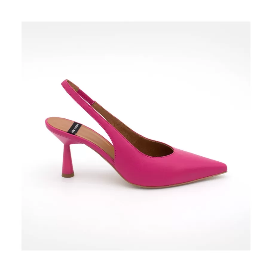 Heeled Shoes<Ángel Alarcón Monicamin - Leather High Heel Slingback Stilleto