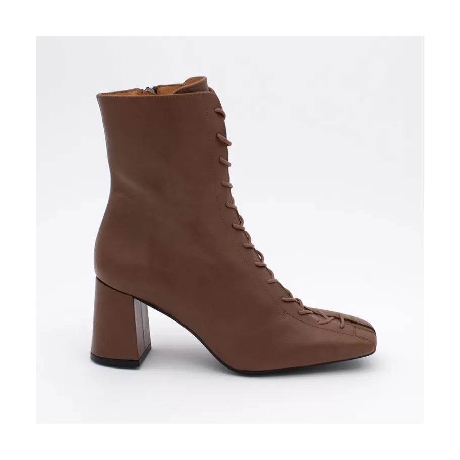 Heeled Shoes<Ángel Alarcón Pacuare - Ankle Boots With Laces And Zipper, Wide Heels