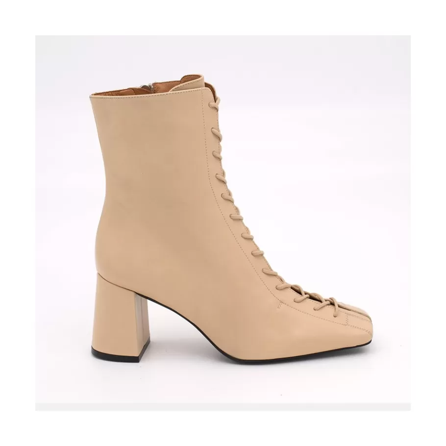 Heeled Shoes<Ángel Alarcón Pacuare - Ankle Boots With Laces And Zipper, Wide Heels