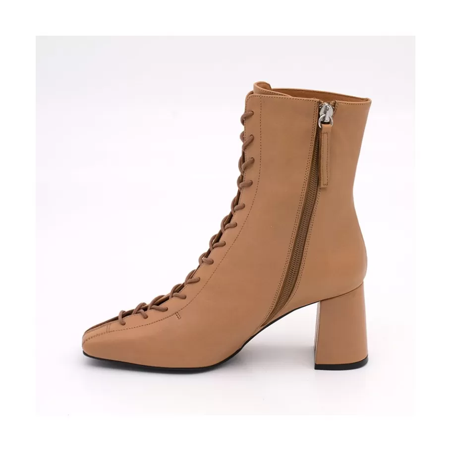 Heeled Shoes<Ángel Alarcón Pacuare - Ankle Boots With Laces And Zipper, Wide Heels