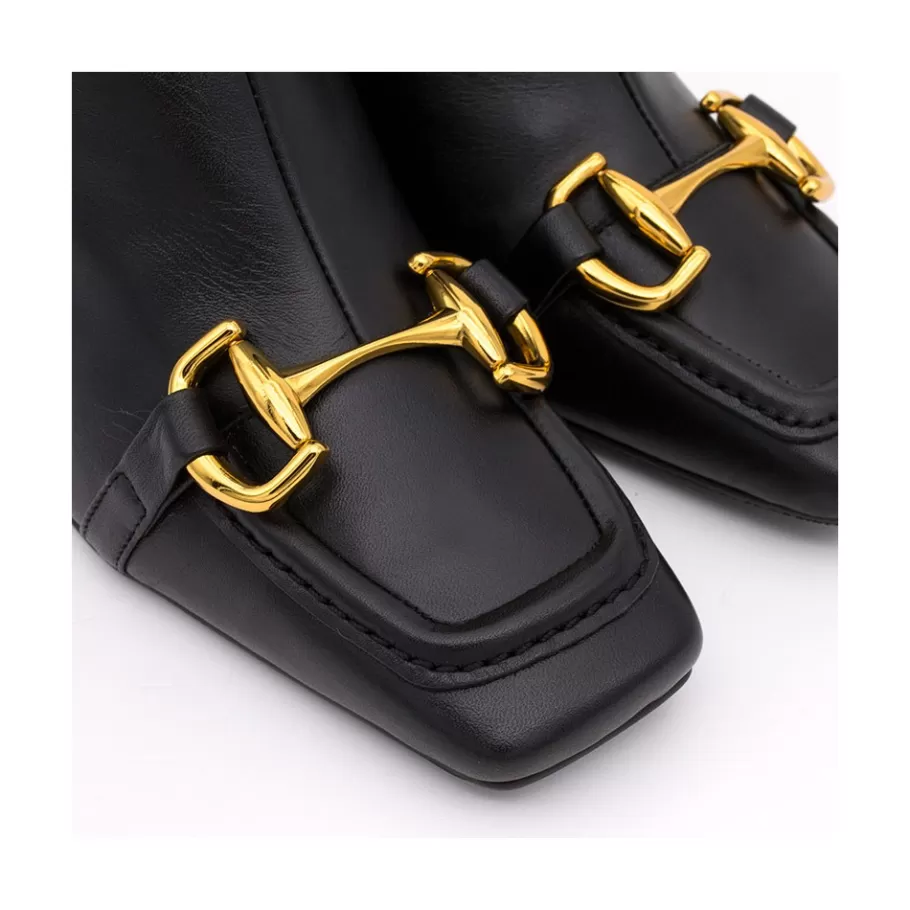 pryor__leather_ankle_boots_with_a_metallic_ornament_7.webp Last Units<Ángel Alarcón Pryor - Leather Ankle Boots With A Metallic Ornament