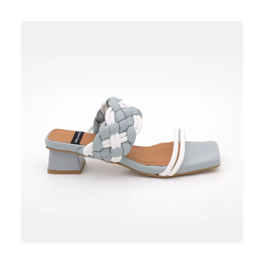 Sandals<Ángel Alarcón Romy- Low Heel Leather Foamed Sandals