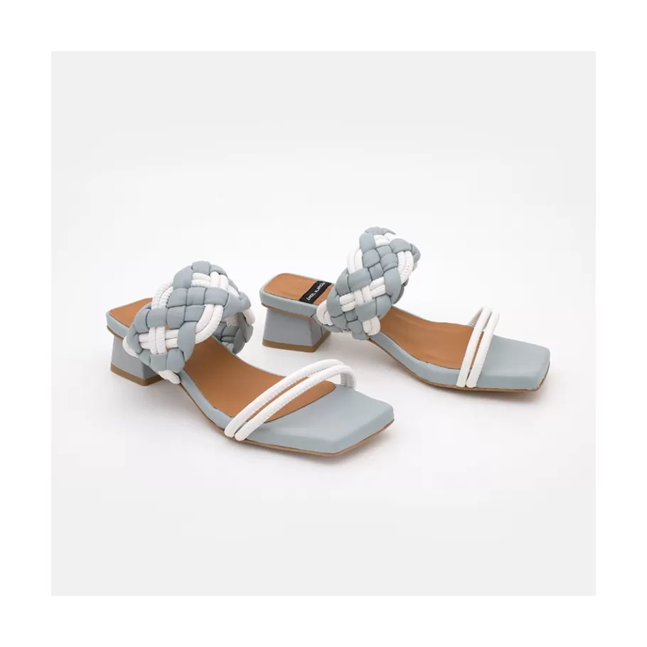 Sandals<Ángel Alarcón Romy- Low Heel Leather Foamed Sandals