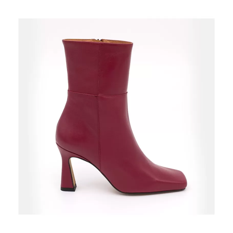 Heeled Shoes<Ángel Alarcón Selena - Leather Ankle Boots With Zipper