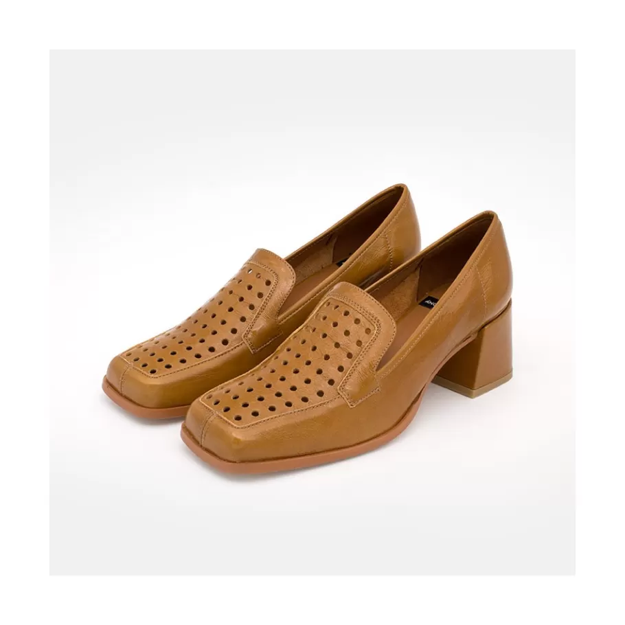 Last Units<Ángel Alarcón Tatum - Leather Heeled Summer Loafer
