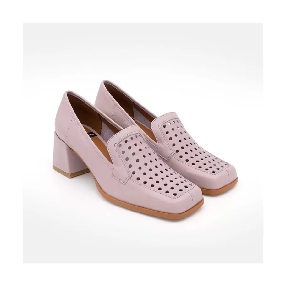 Last Units<Ángel Alarcón Tatum - Leather Heeled Summer Loafer