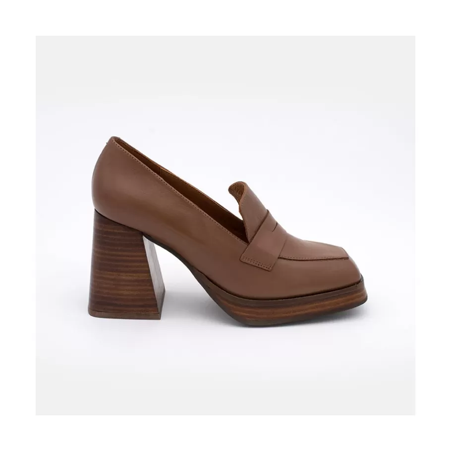 Heeled Shoes<Ángel Alarcón Tular - Women S Chunky Heels & Platforms Leather Moccasins