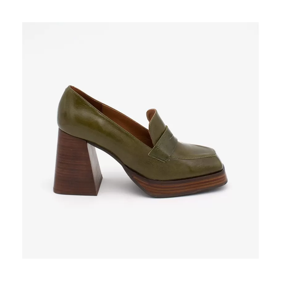 Heeled Shoes<Ángel Alarcón Tular - Women S Chunky Heels & Platforms Leather Moccasins