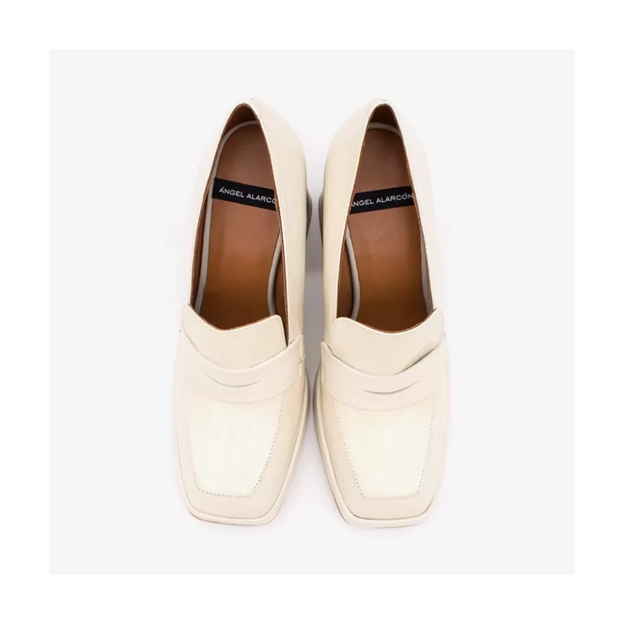 Heeled Shoes<Ángel Alarcón Tular - Women S Chunky Heels & Platforms Metallized Leather Moccasins