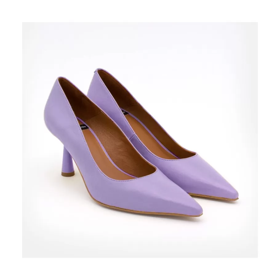 Pumps And High Heels<Ángel Alarcón Vega - Lether Stiletto With A Round Conical Heel Design