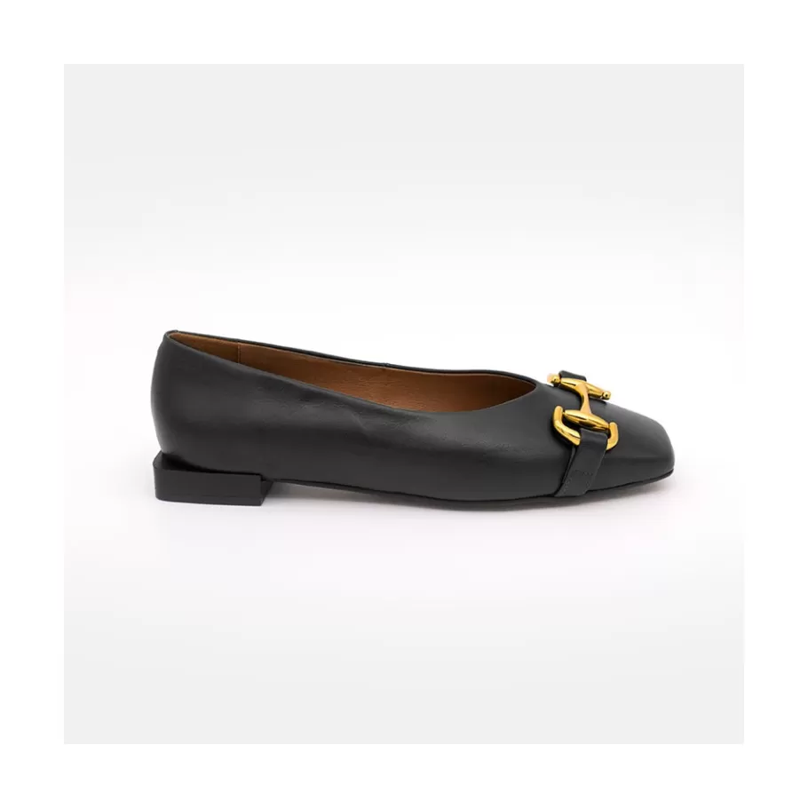 Last Units<Ángel Alarcón Vixen - Leather Flat With Metallic Ornament