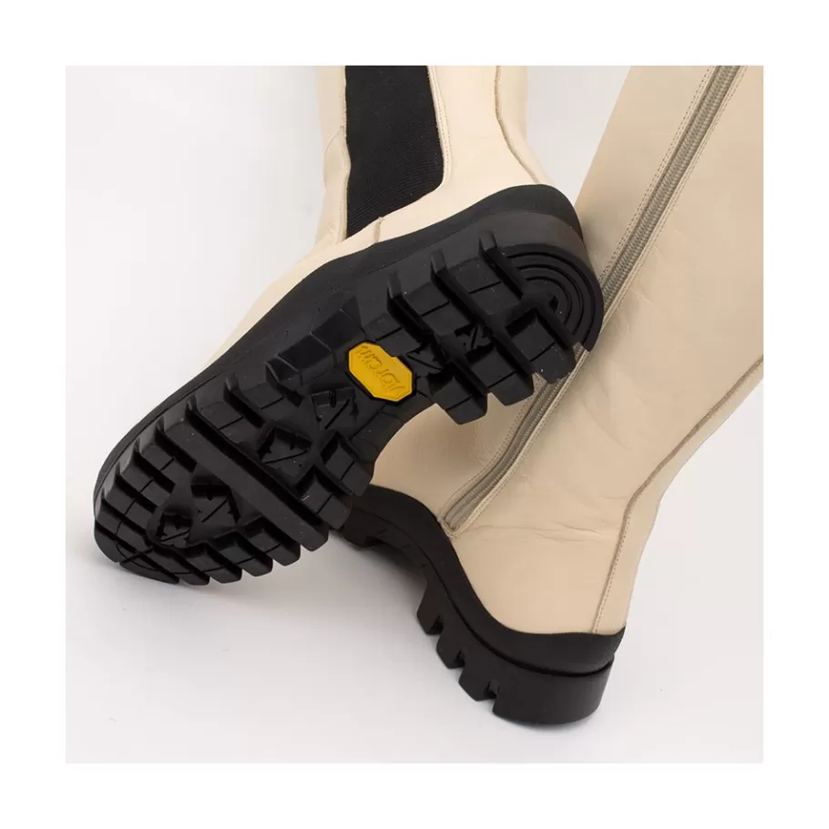 Last Units<Ángel Alarcón Wampu - Leather Boot With Elastic, Zip And Vibram Sole