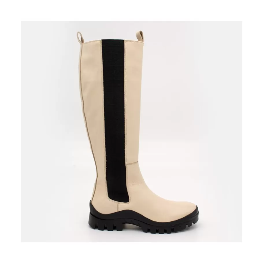 Last Units<Ángel Alarcón Wampu - Leather Boot With Elastic, Zip And Vibram Sole