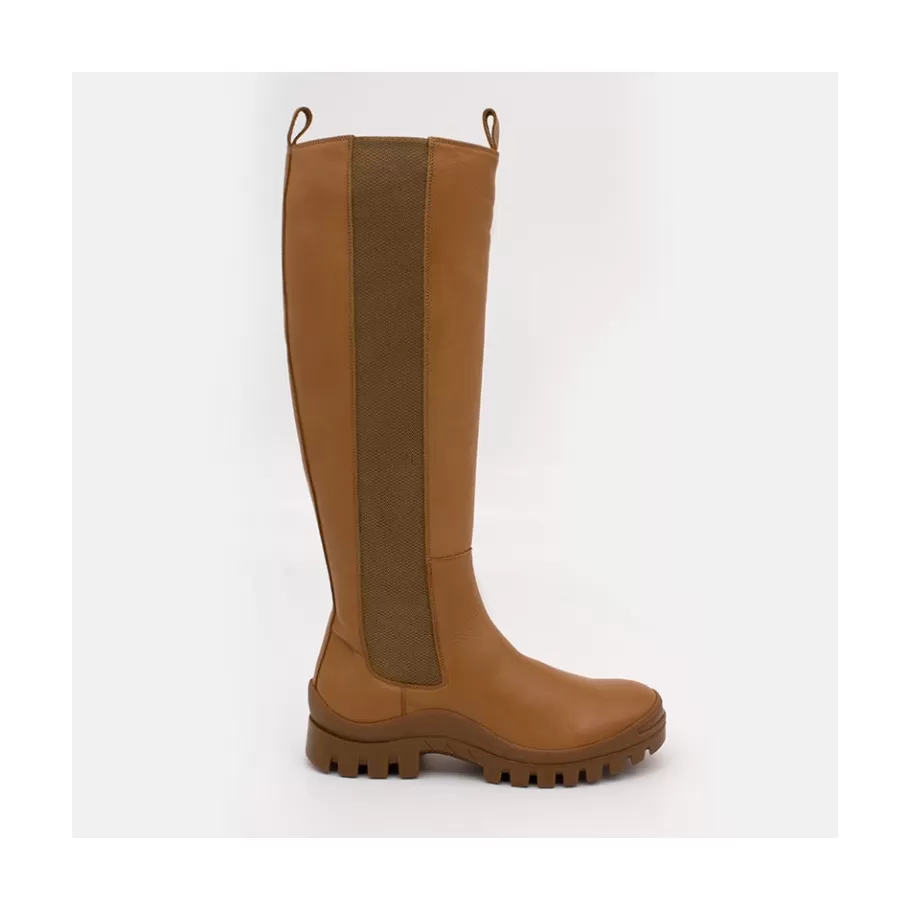 Last Units<Ángel Alarcón Wampu - Leather Boot With Elastic, Zip And Vibram Sole