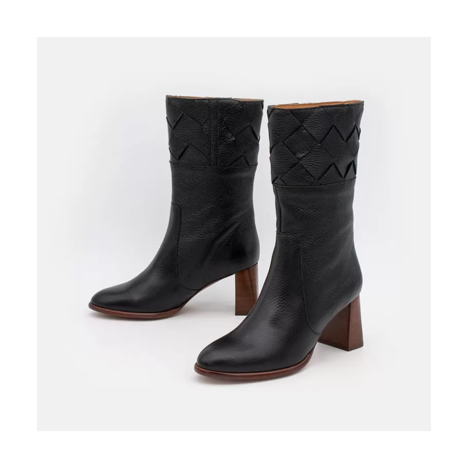Last Units<Ángel Alarcón Xaya - Leather Heels Booties