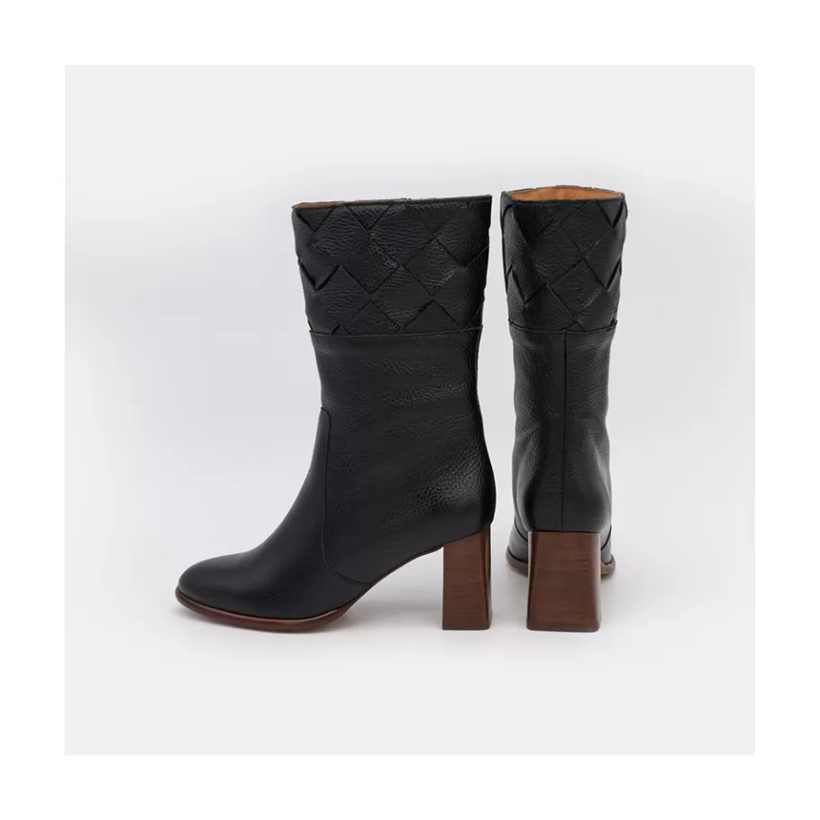 Last Units<Ángel Alarcón Xaya - Leather Heels Booties