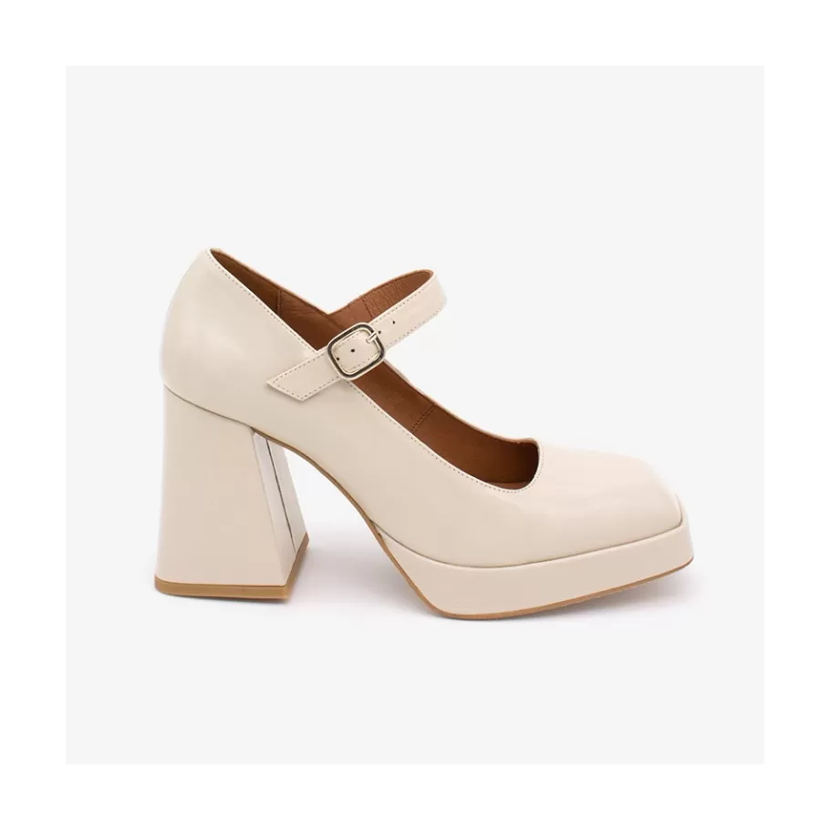 Last Units<Ángel Alarcón Zakia - Wrinkled Patent Leather Mary Jane With High Heel & Platform